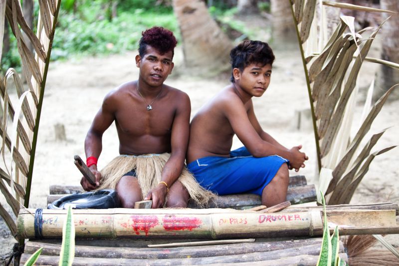 People of the Ati Tribe, Negrito, Aboriginal