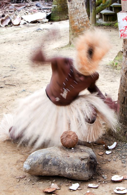 Smashing Coconut With Bare Fist